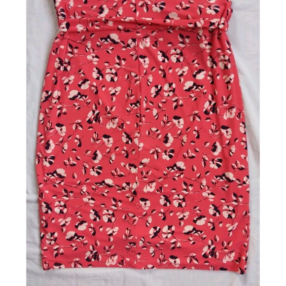 Lauren Ralph Lauren Red Floral Dress Shift Stretch Career Women's Size 12 - Picture 10 of 10